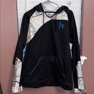 HuntWorth Black and White Camo Hoodie